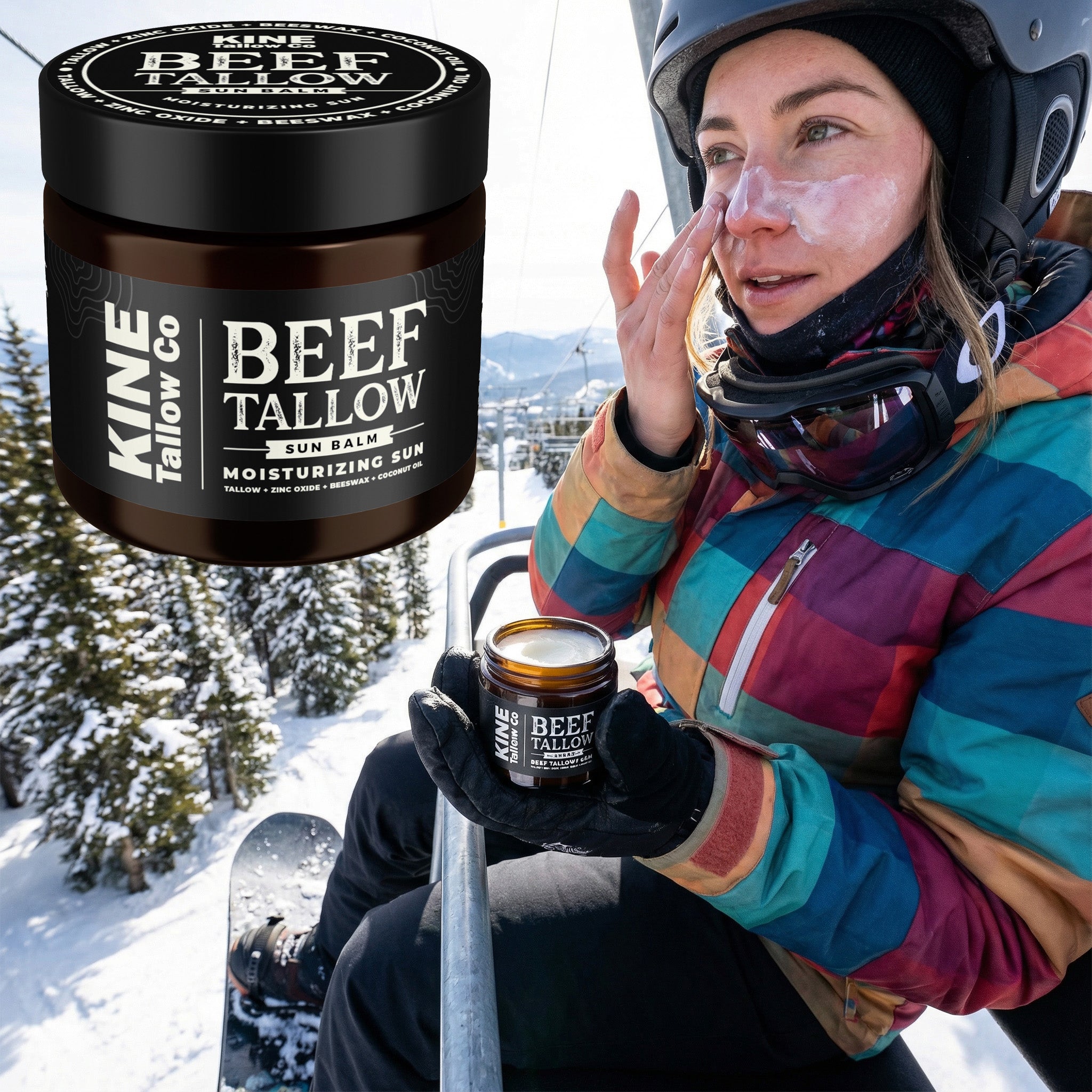 Beef Tallow Sun Balm 2oz.
