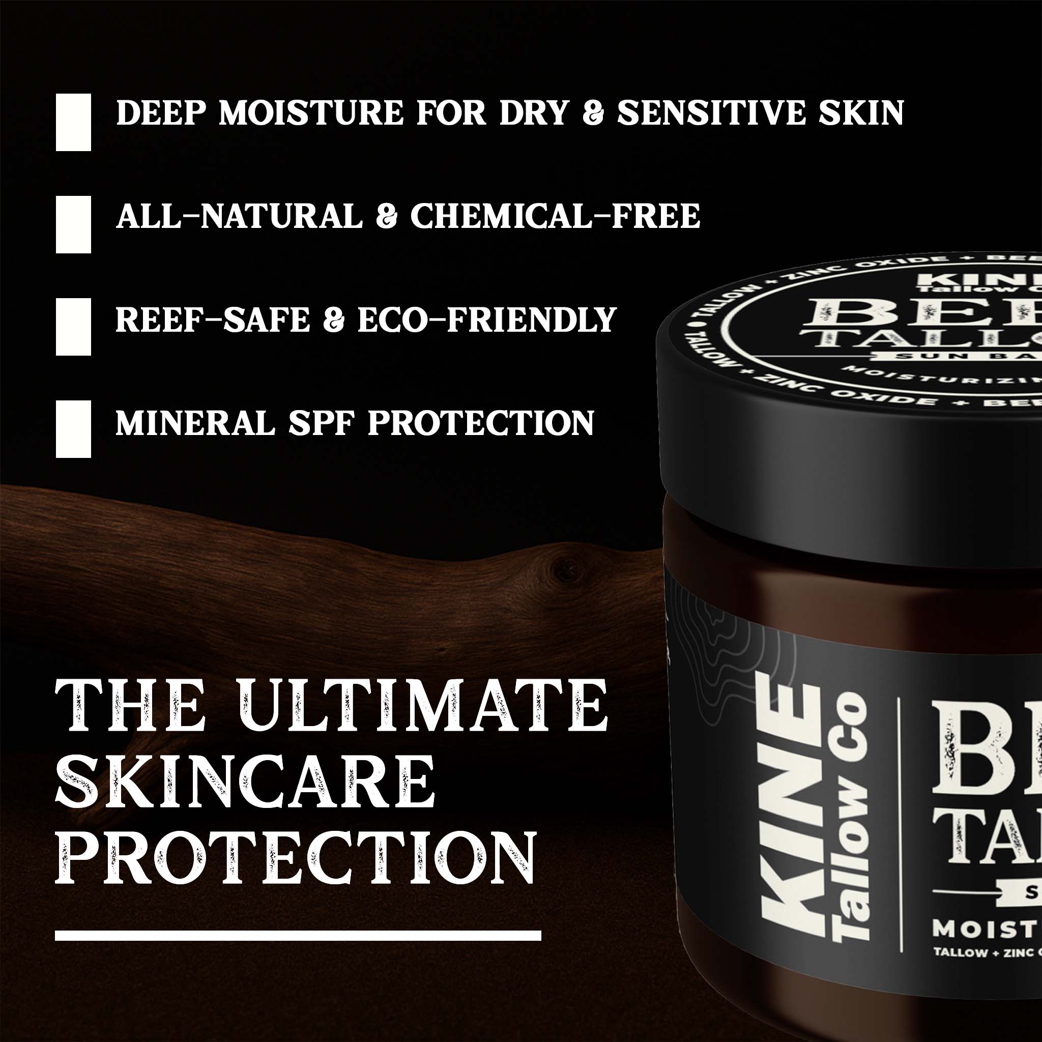 Beef Tallow Sun Balm 2oz.