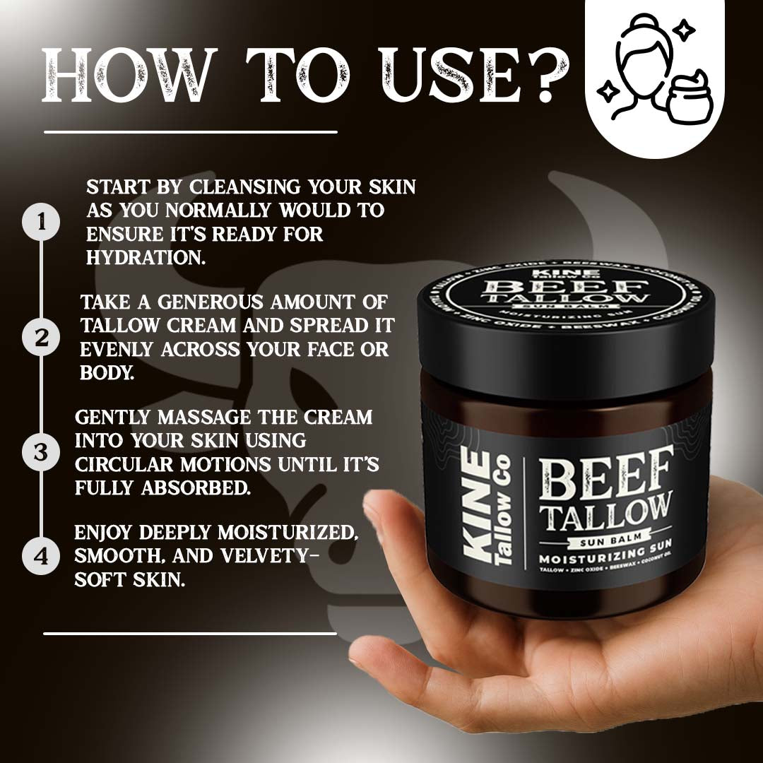 Beef Tallow Sun Balm 2oz.